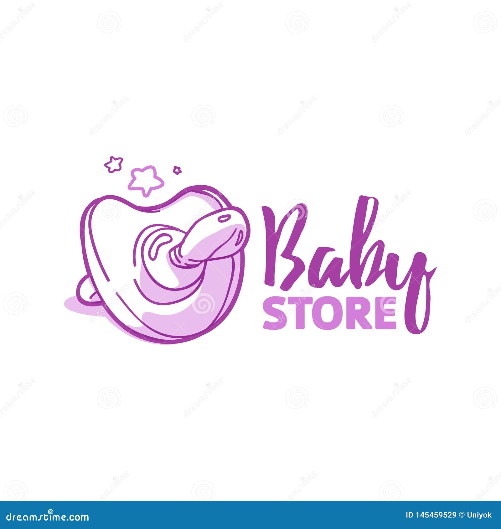 Templae Design Line Logo for Baby Store. Symbol, Label and Badge for ...