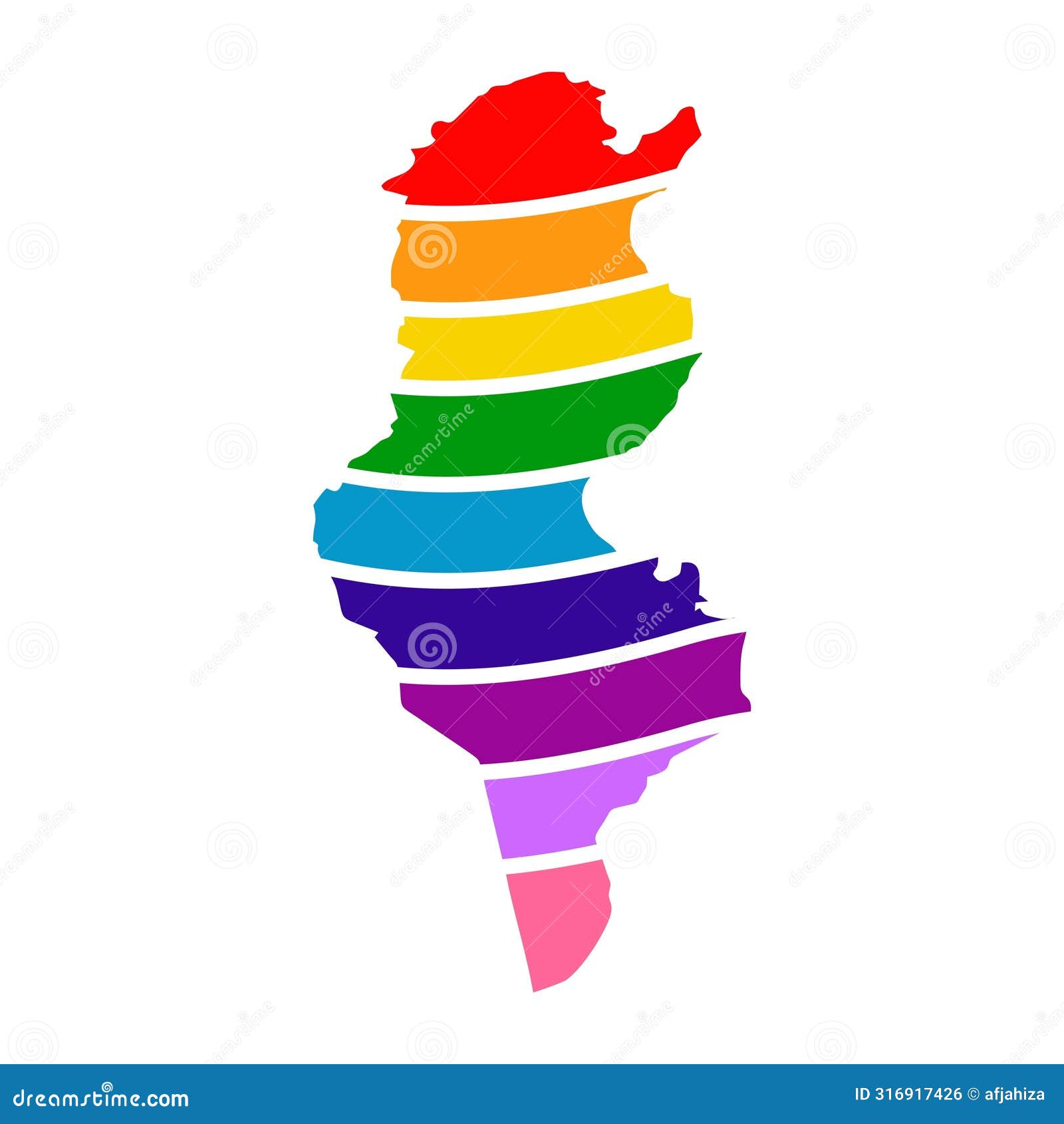 Djerba Map Silhouette Cartoon Vector 107162349
