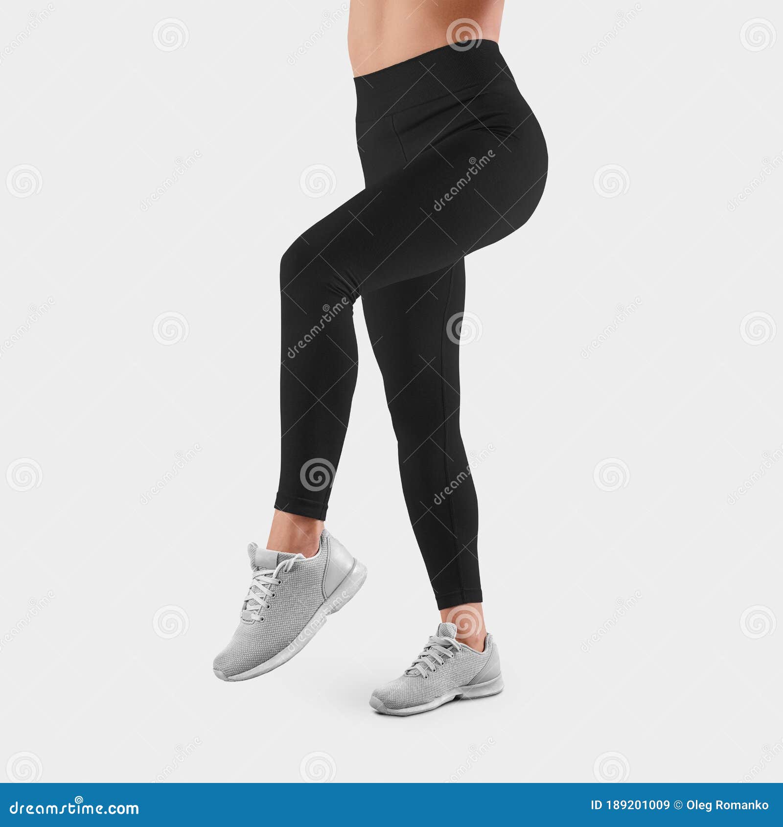 Mockup Of Black Leggings On A Girl Standing With Her Back, 60% OFF