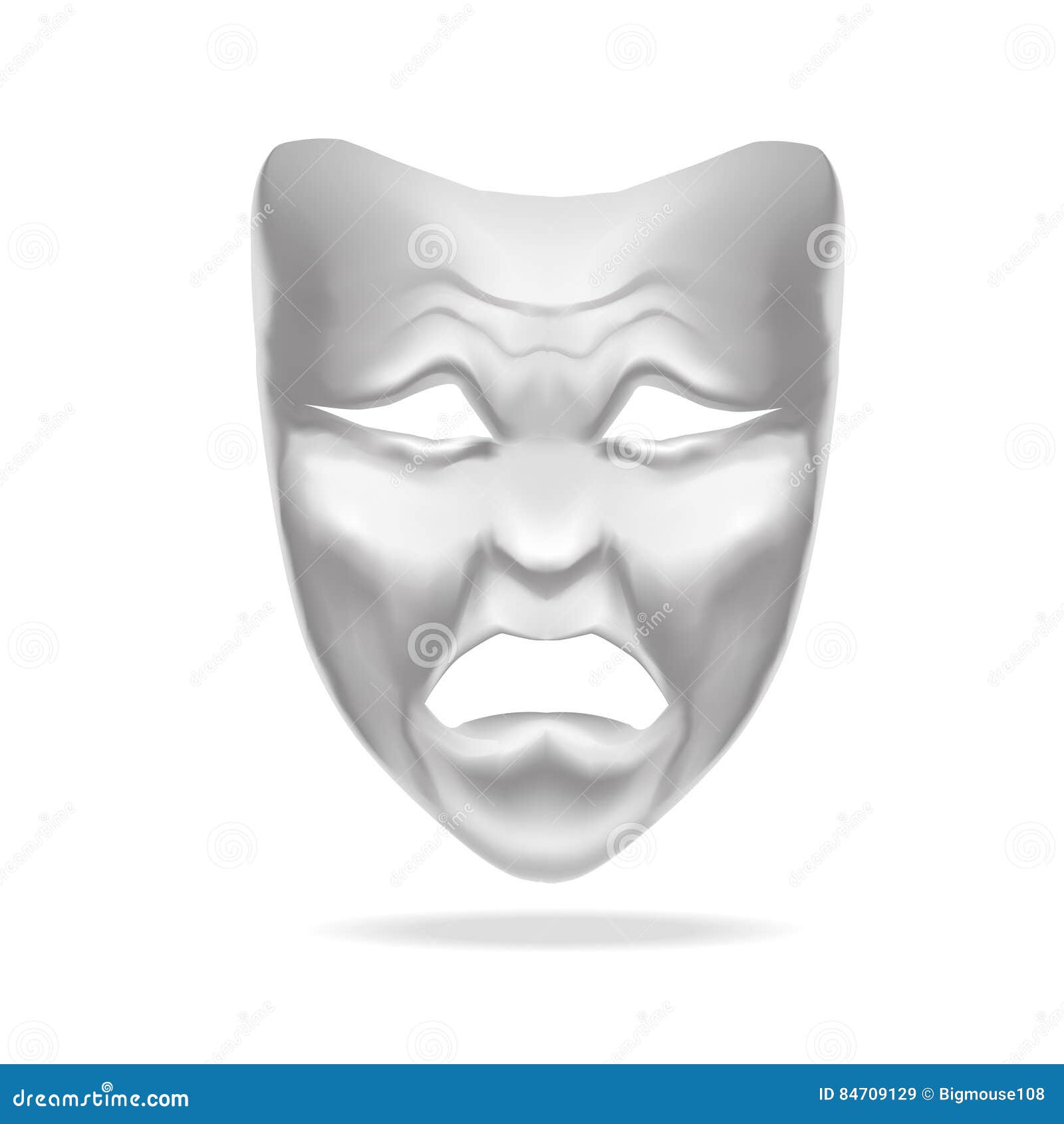 Theatrical Masks Set Stock Illustration - Download Image Now - Comedy Mask,  Humor, Tragedy Mask - iStock