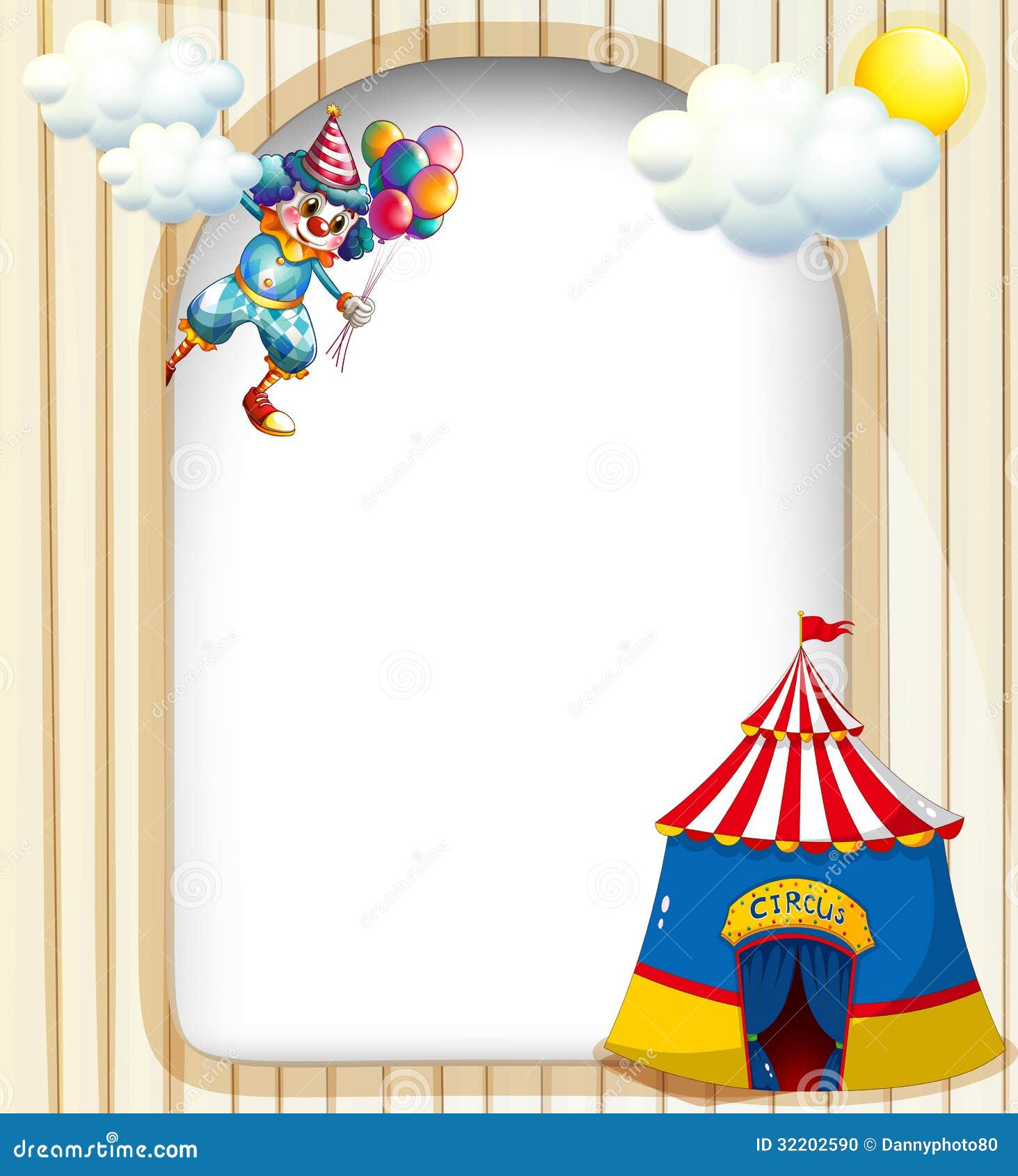 template clown circus tent illustration 32202590
