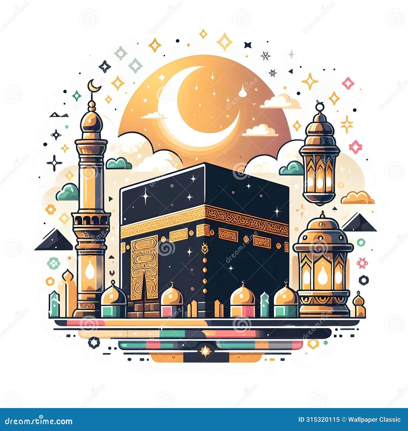 template  cover eid aladha mekkah hajj ai generator