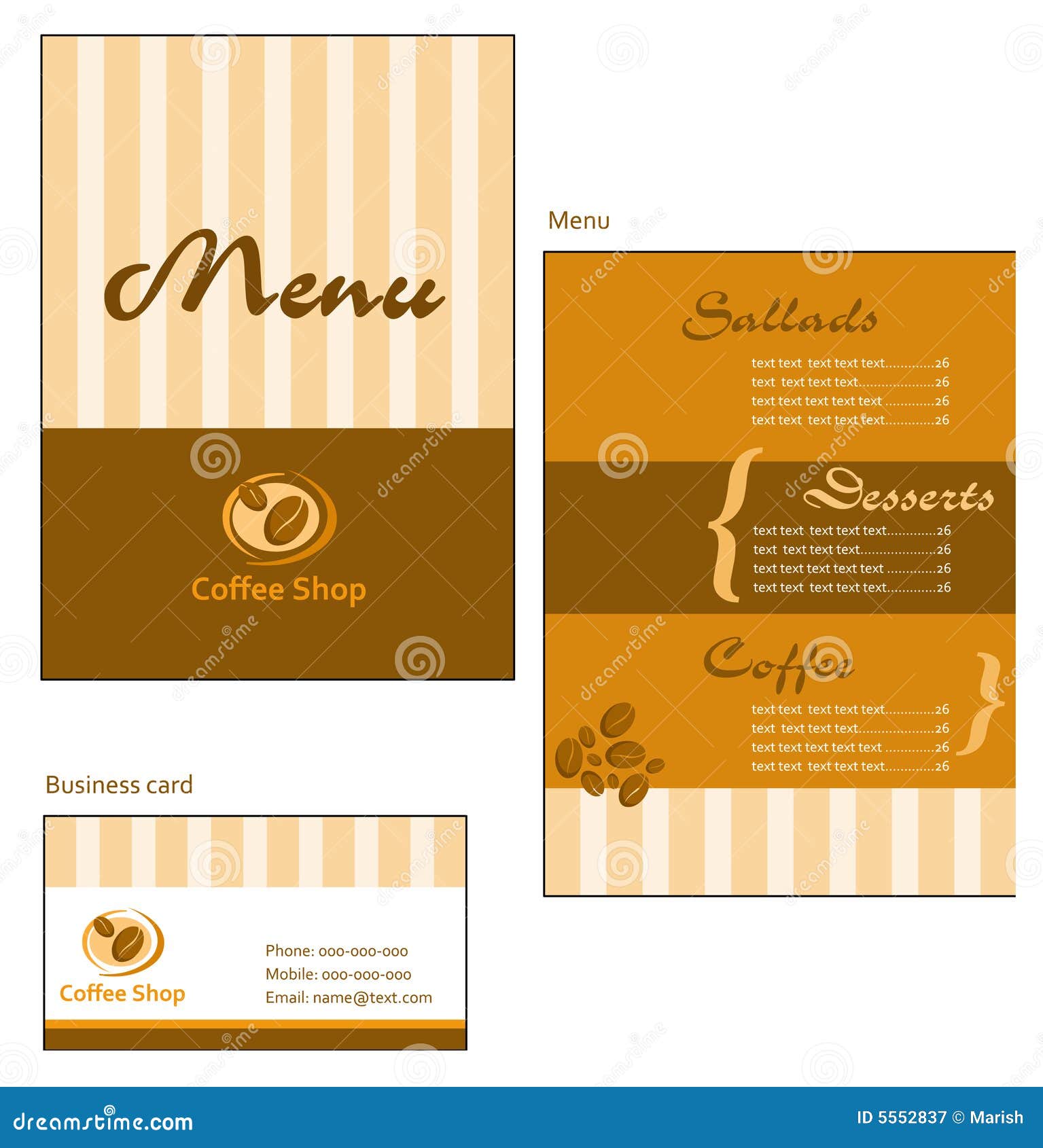 Photos Menu Card Design Template 4