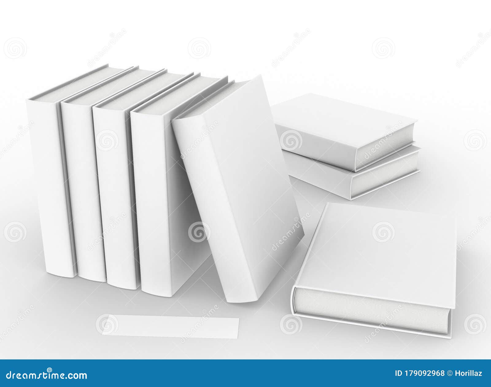 Download Template Empty Hardcover Book Mockup Set White Background Stock Illustration Illustration Of Brochure Background 179092968