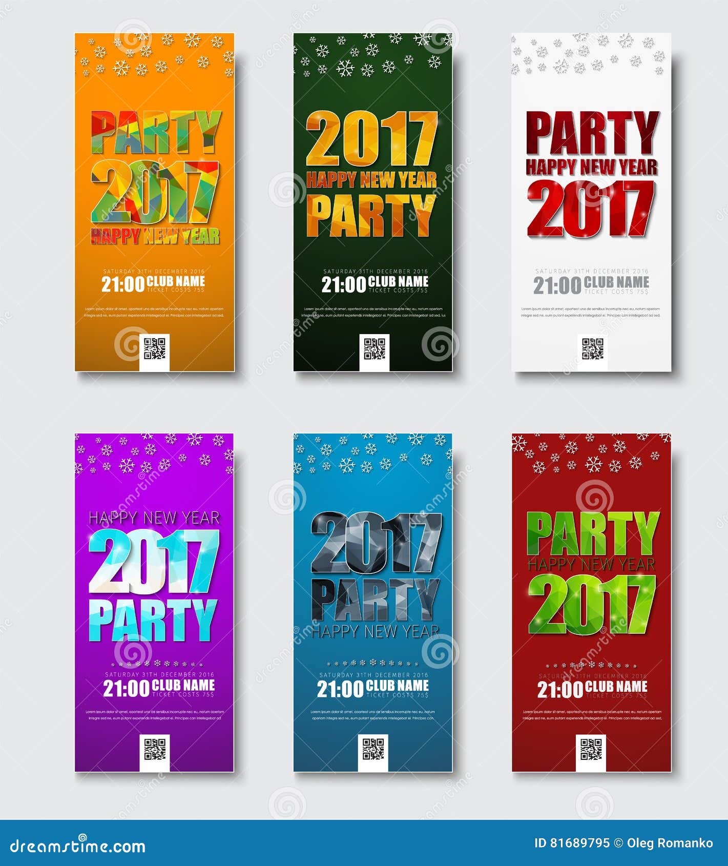 Download Template Flyer For Christmas Party 2017 Stock Vector ...