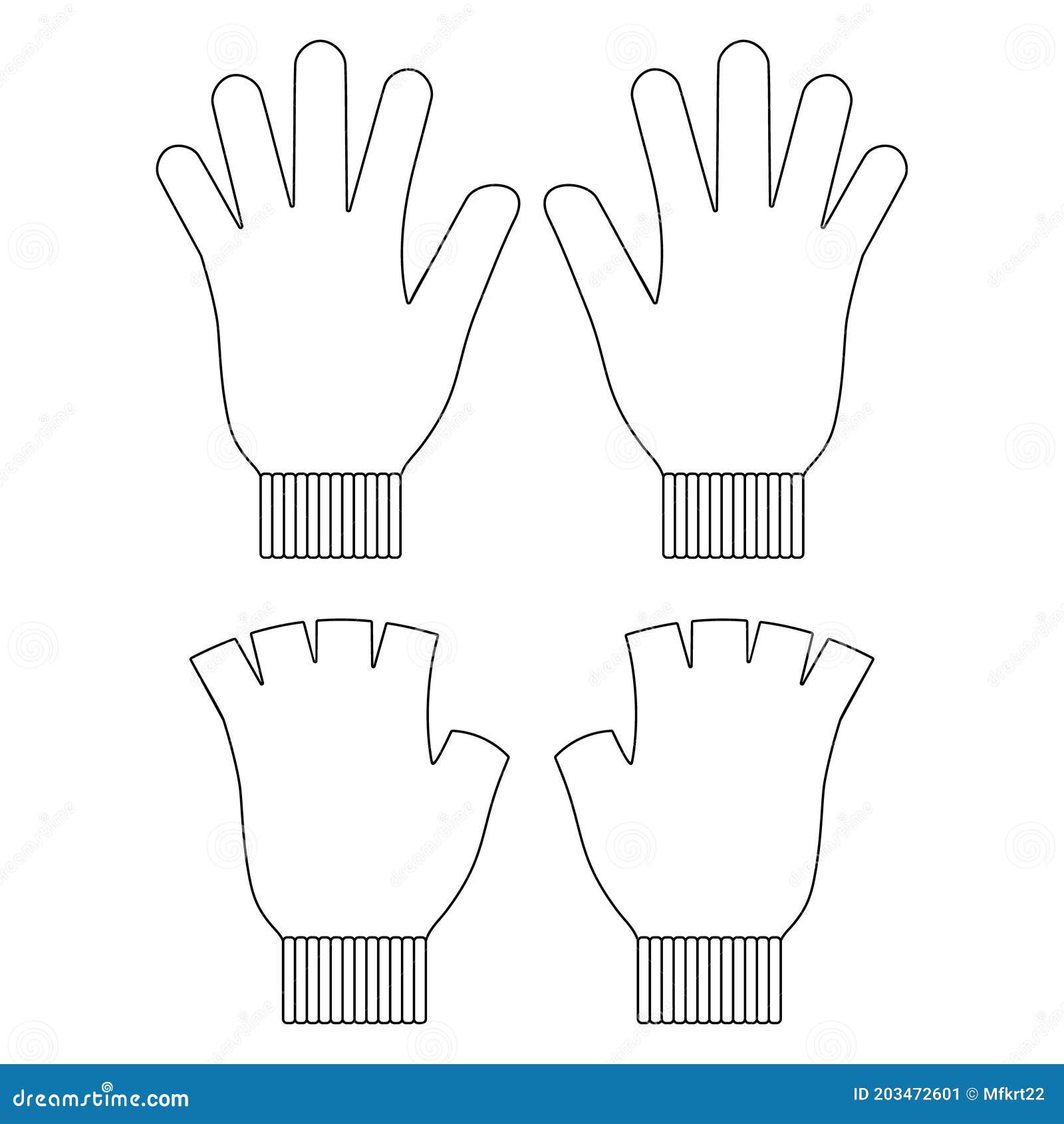 Winter Gloves Template Winter Gloves Template