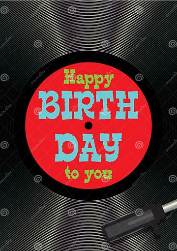 Template Greeting Card Happy Birthday on Vinyl Stock Vector ...