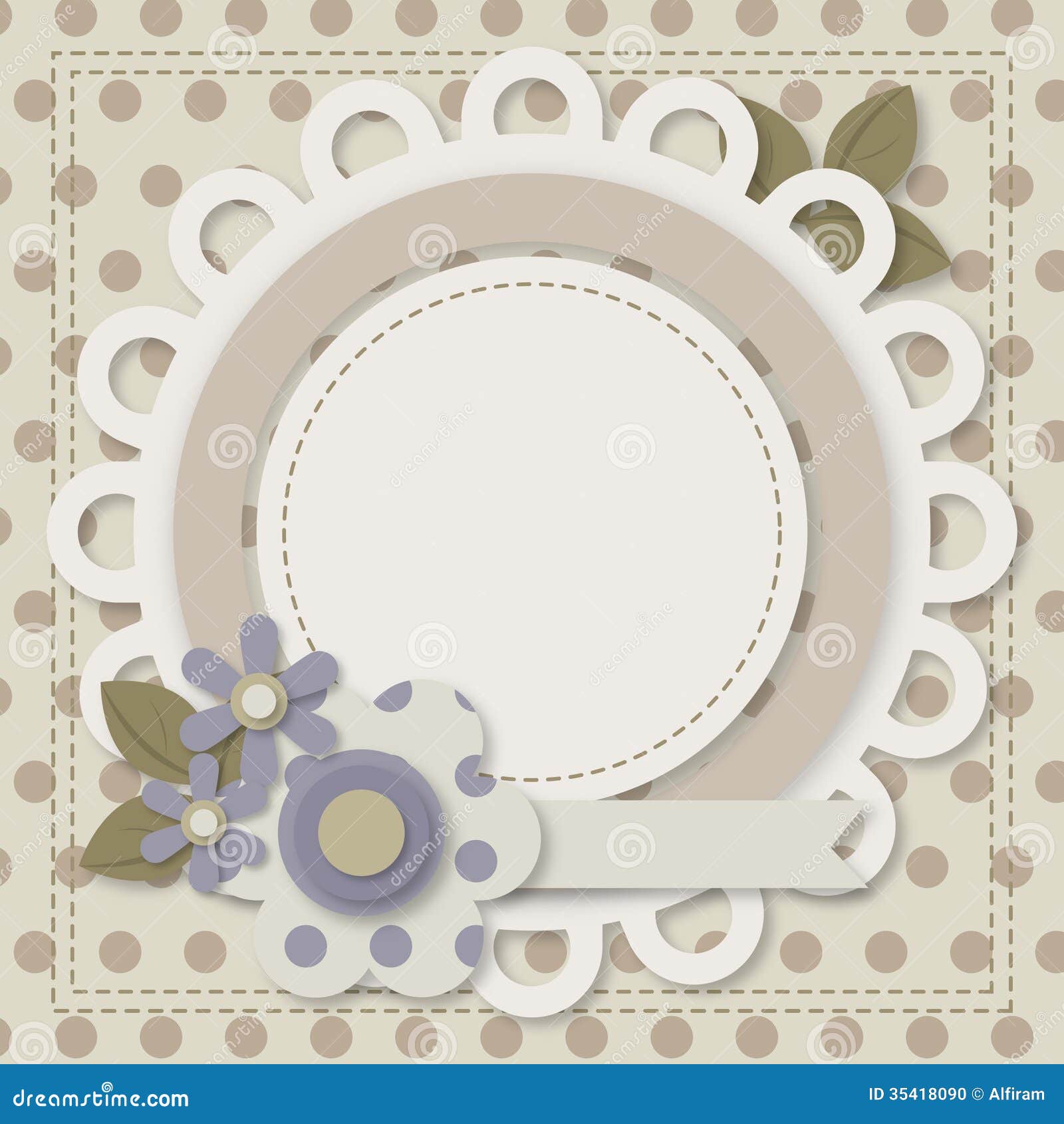 Cute template for baby's arrival announcement card or ...