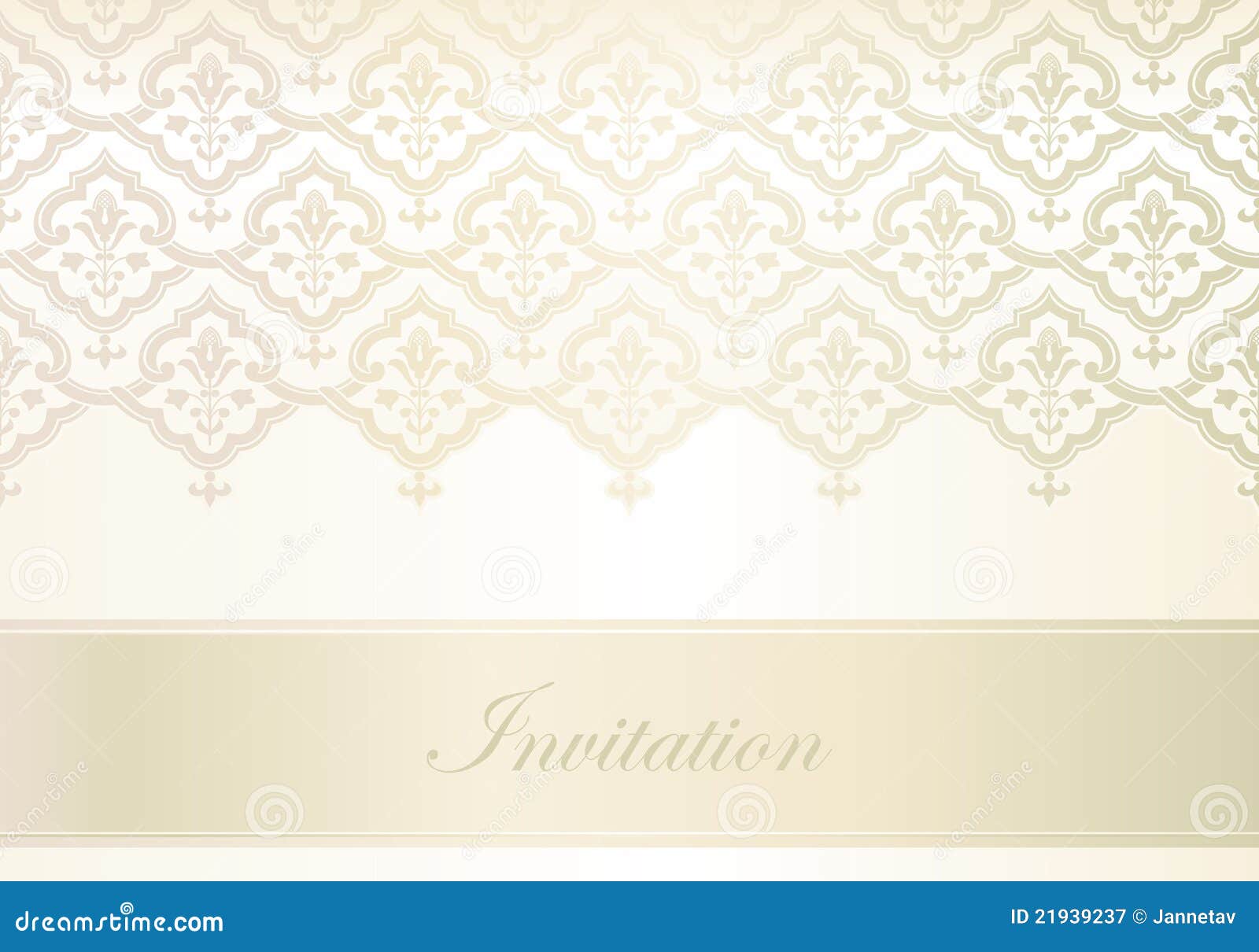 Wedding Invitation Template. Party Card Design With ...