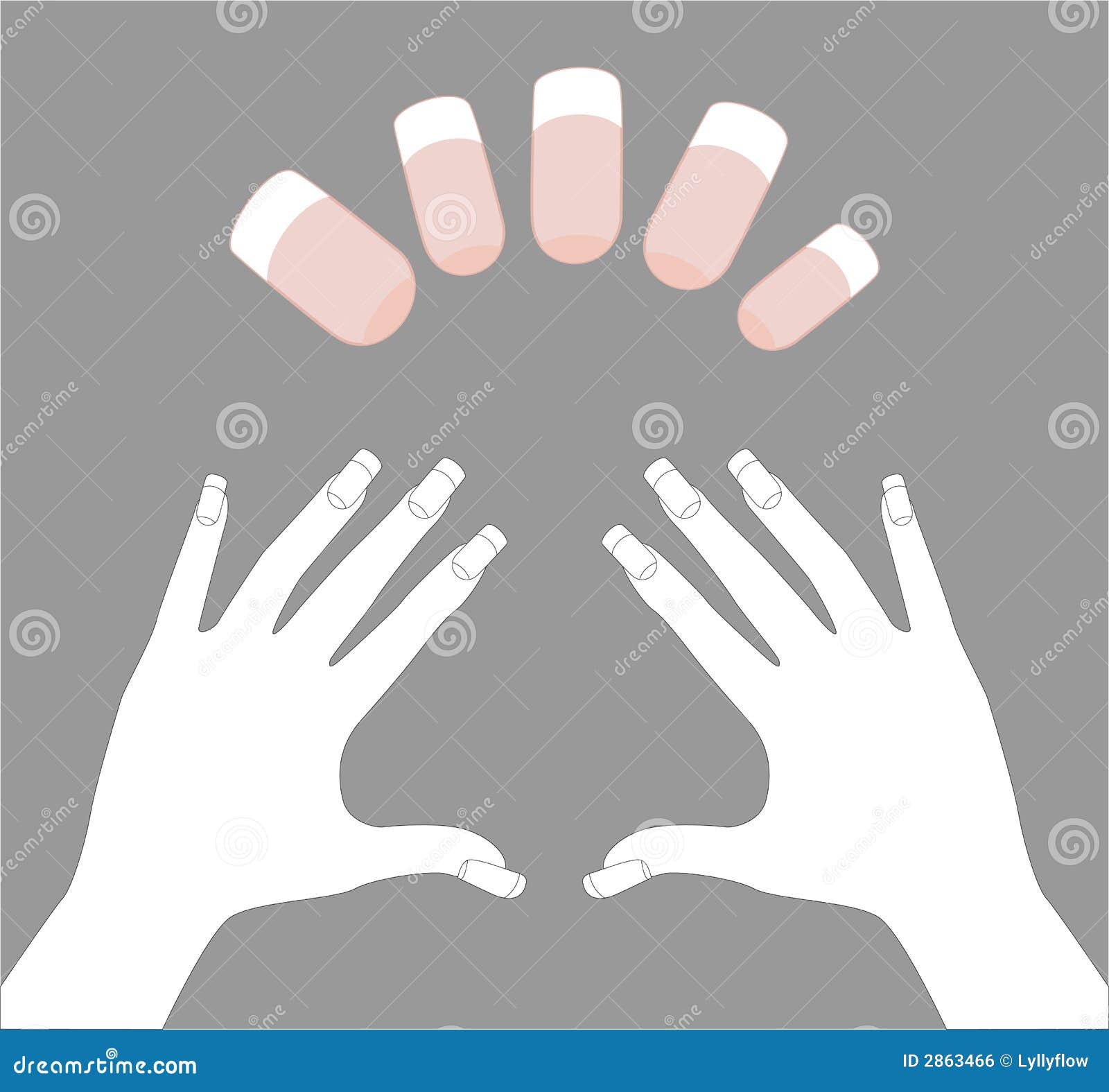 template-for-nails-art-stock-vector-image-of-beauty-casual-2863466