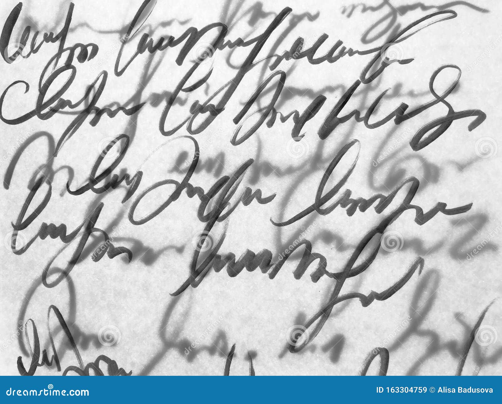 Template Old Vintage Text Unreadable I Illegible Handwriting Stock Template Old Vintage Text Unreadable I Illegible Handwriting Stock
