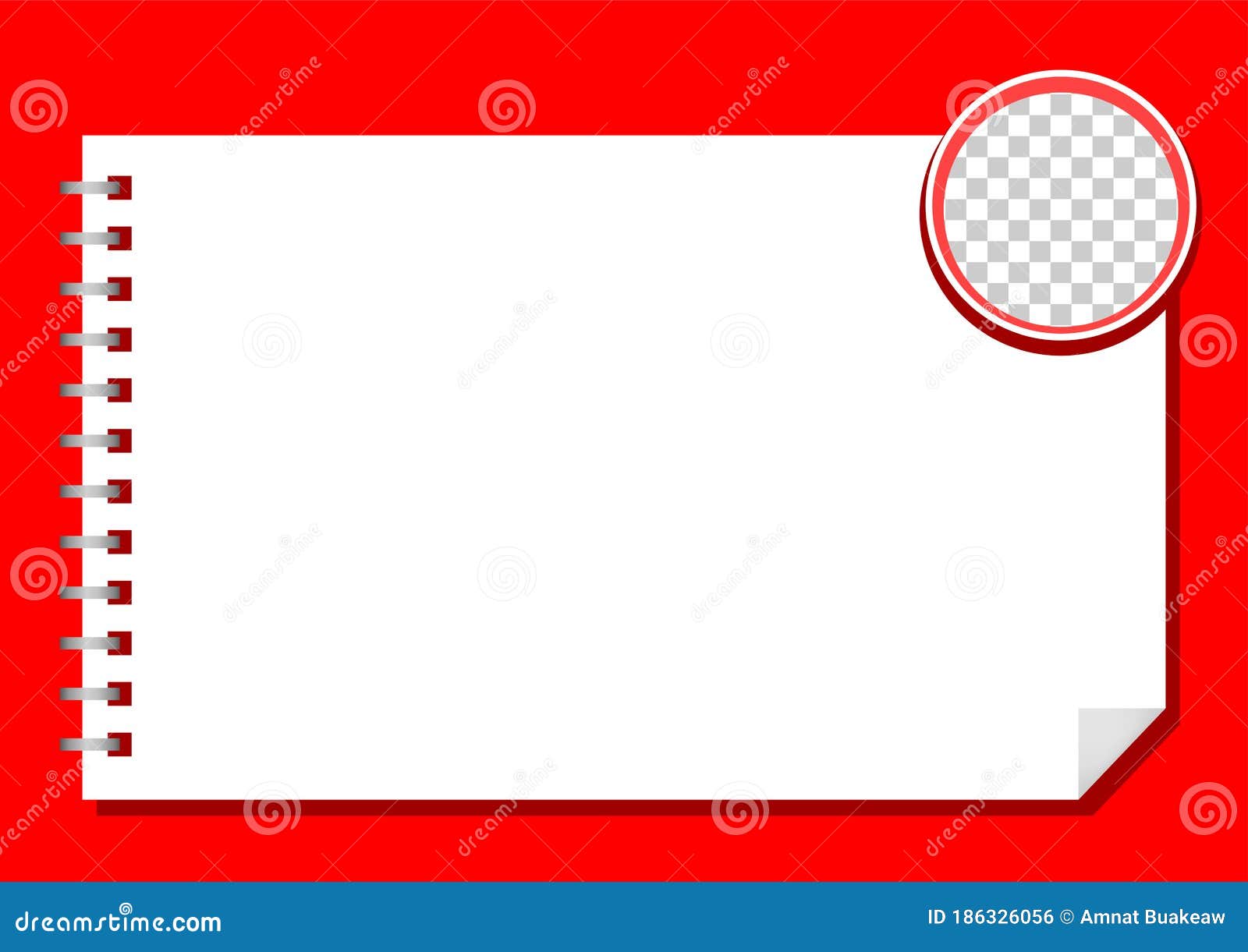 Blank paper banner on white background Royalty Free Vector