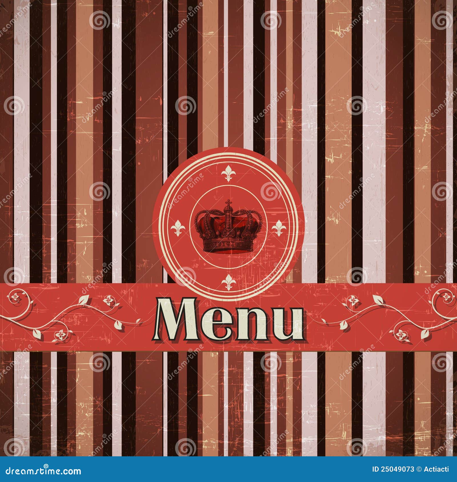 Template for a Restaurant Menu Stock Vector - Illustration of elegance