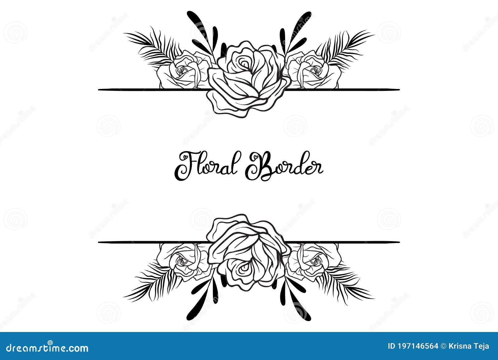 template rustic wedding invitations. hand-drawn flowers