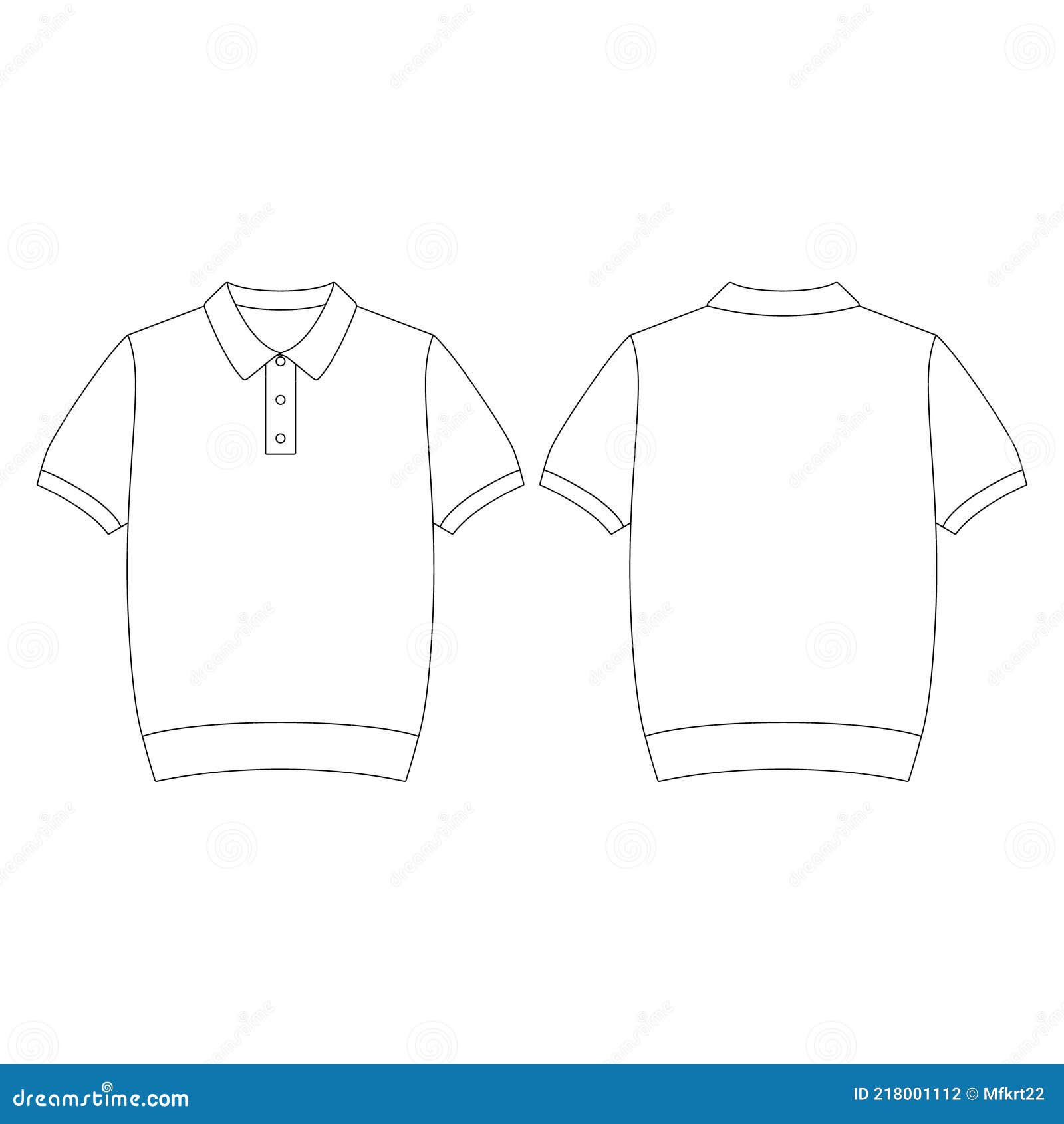 Short Sleeve Shirts Fashion Flat Sketch Template Stock Illustration -  Download Image Now - Backpack, Clothing, Fashion - iStock