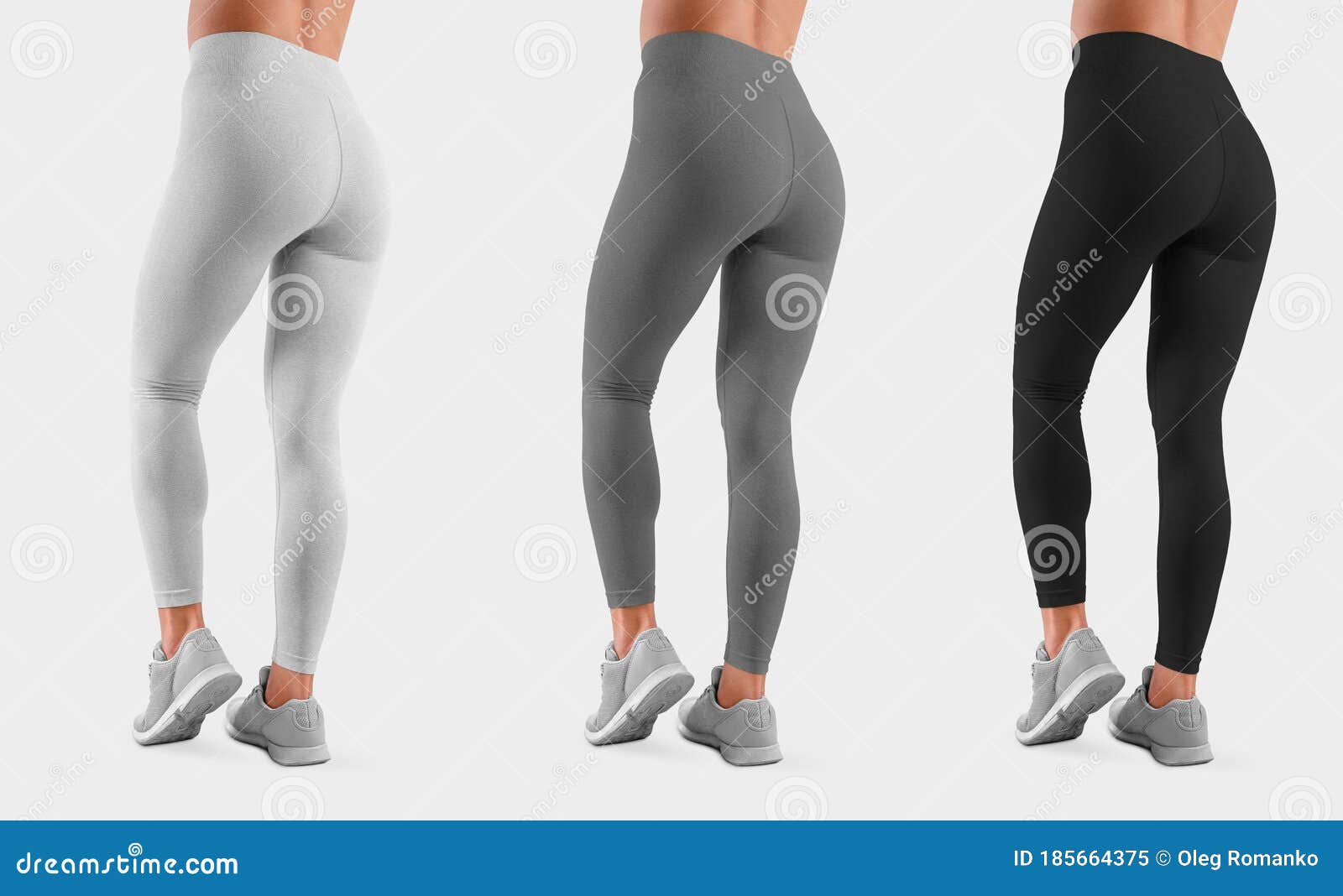 Download Template Sweatpants On A Fit Girl With Bent Leg, Isolated ...
