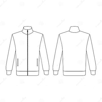 Tracksuit Template Clip Art Collection Stock Vector - Illustration of ...