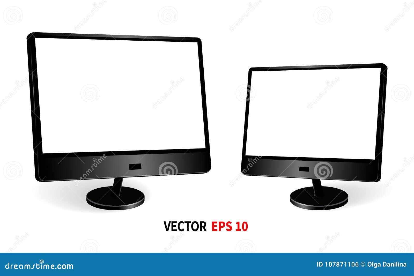 2 lcd monitors in the front free sample