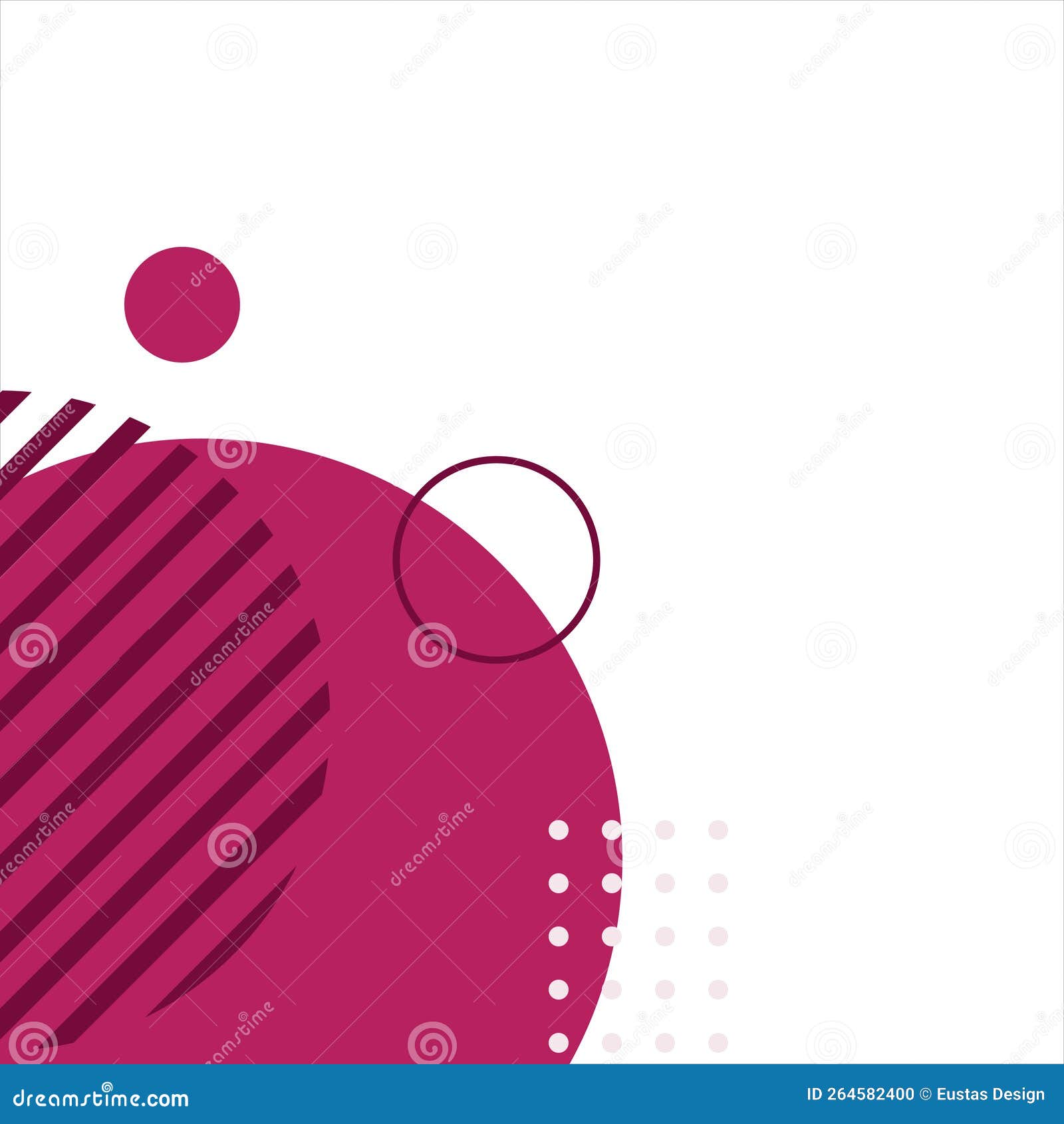 Memphis Bubble Corner Border Stock Vector Illustration of purple