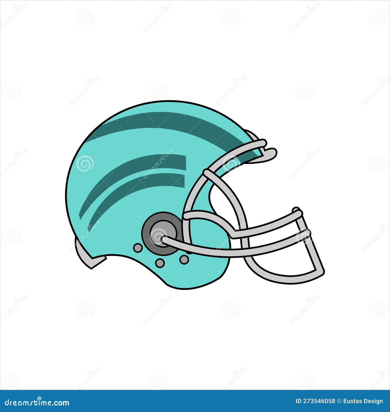 Football Equipment Helmet stock vector. Illustration of design 273546058