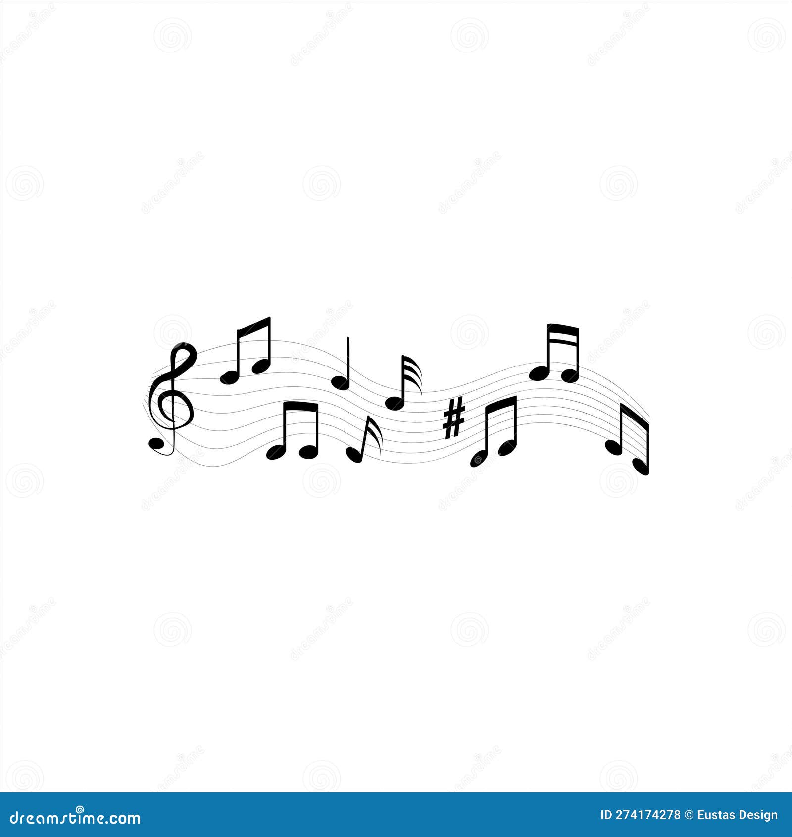 Music Note Chart stock vector. Illustration of symbol 274174278