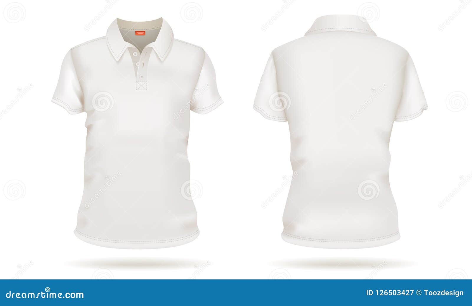 Download Template Vector White T-shirt Front And Back View White ...