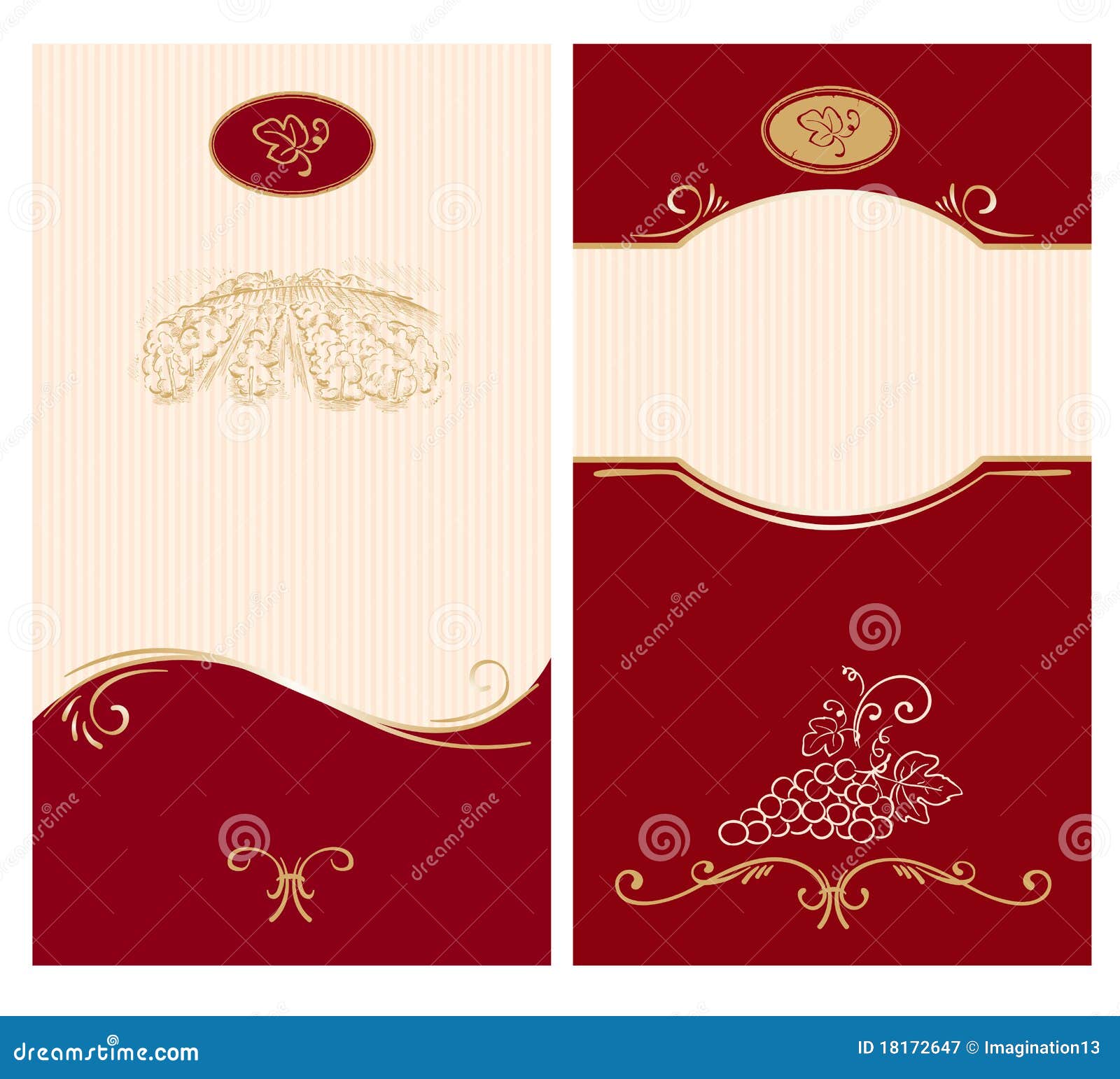 Template for wine labels stock vector. Illustration of ears - 23 With Blank Wine Label Template