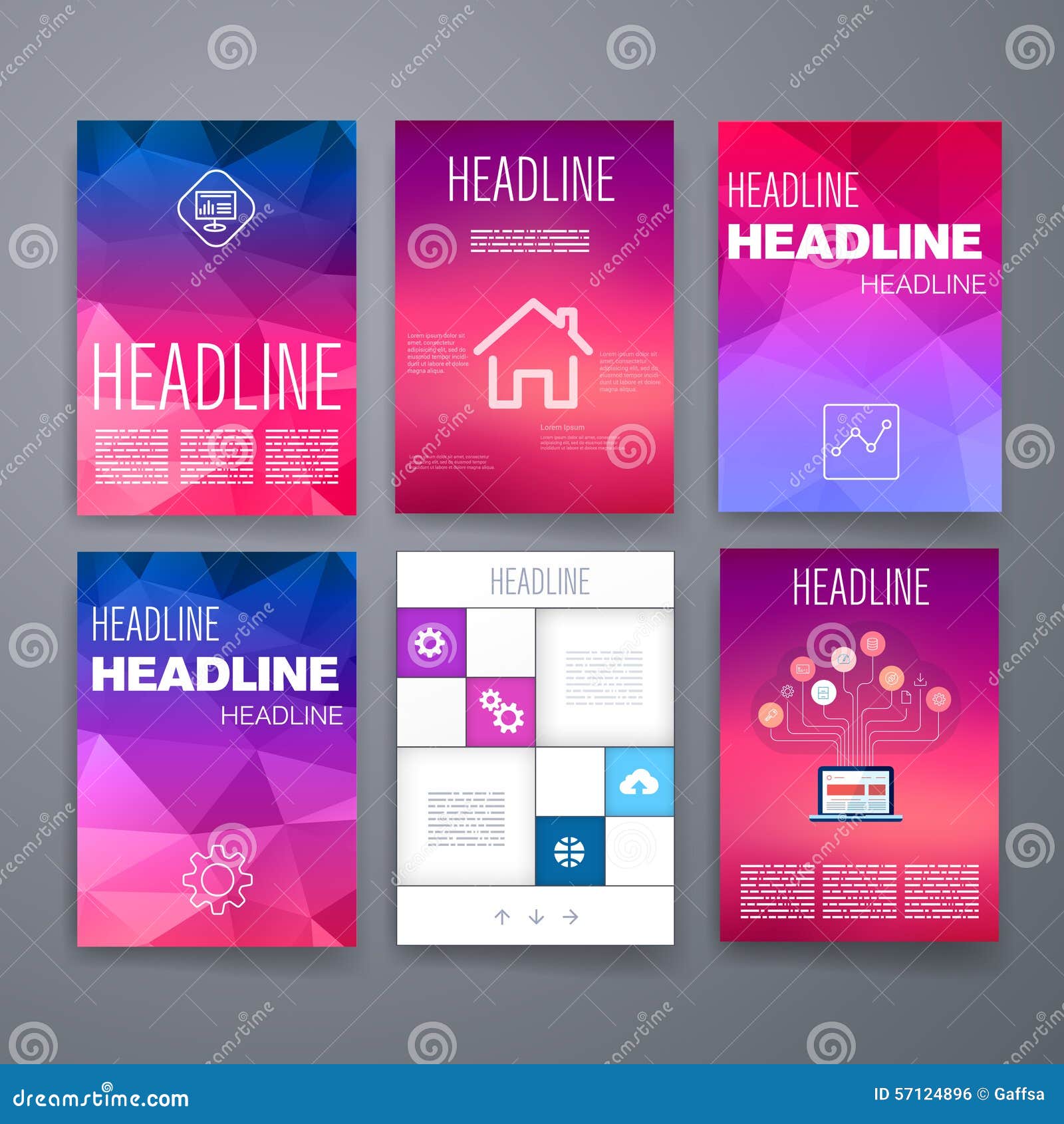 templates.  set of web, mail, brochures