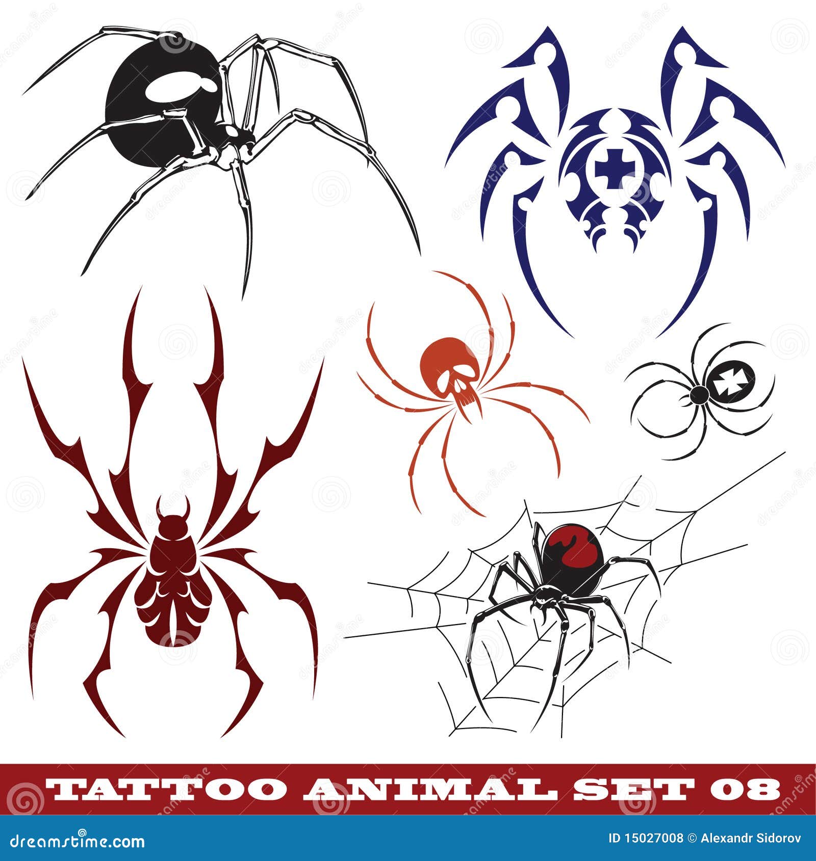 Tattoo design: Spider 4