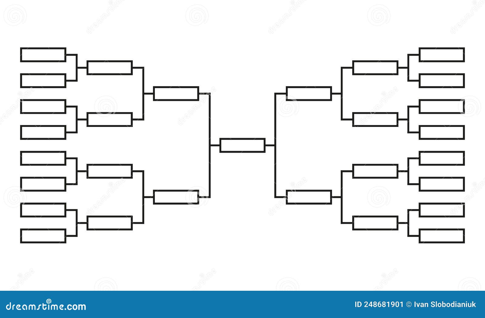 Tournament Bracket Stencil