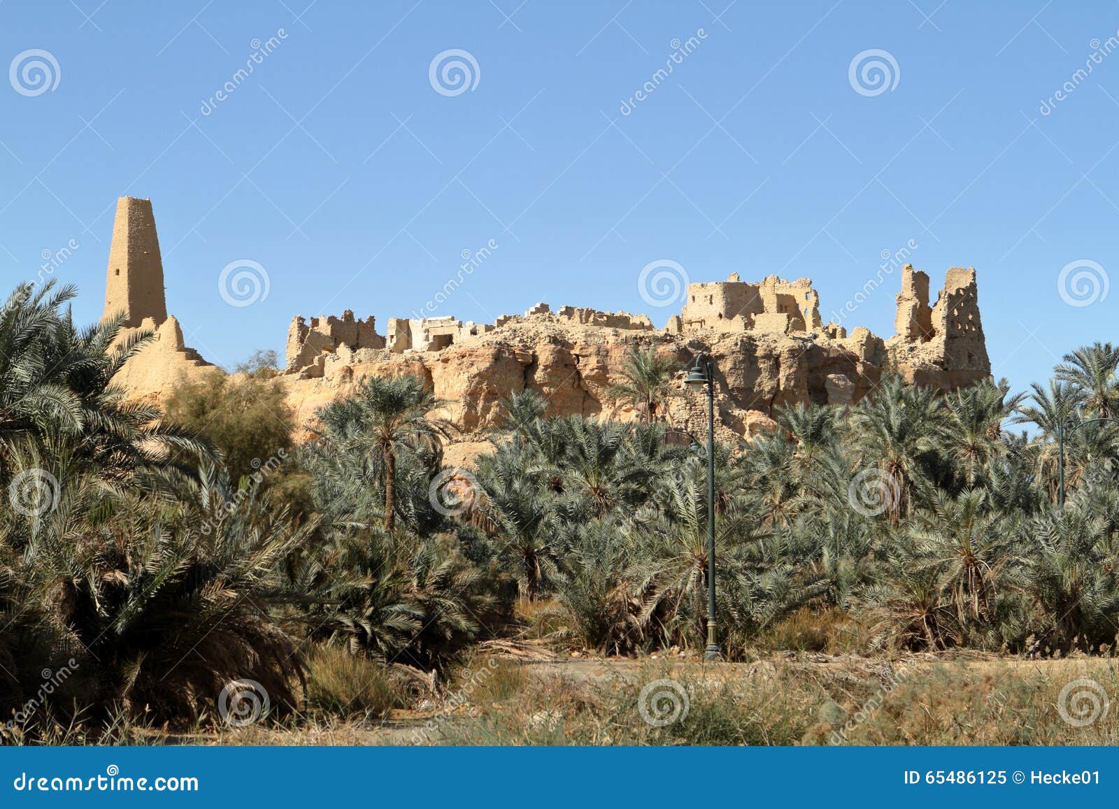 The Temple of Ammon in the Oasis Town of Siwa Stock Image Image of