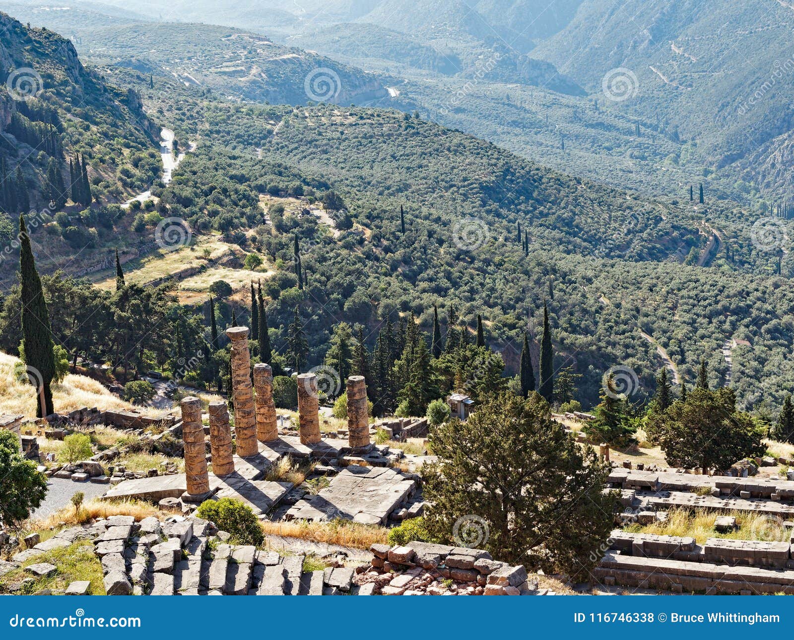 temple of apollo, delphi, greece