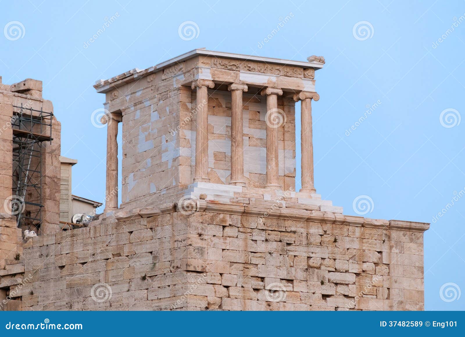 computer Honger etnisch Temple of Athena Nike at Acropolis Stock Image - Image of kallikrates,  porch: 37482589