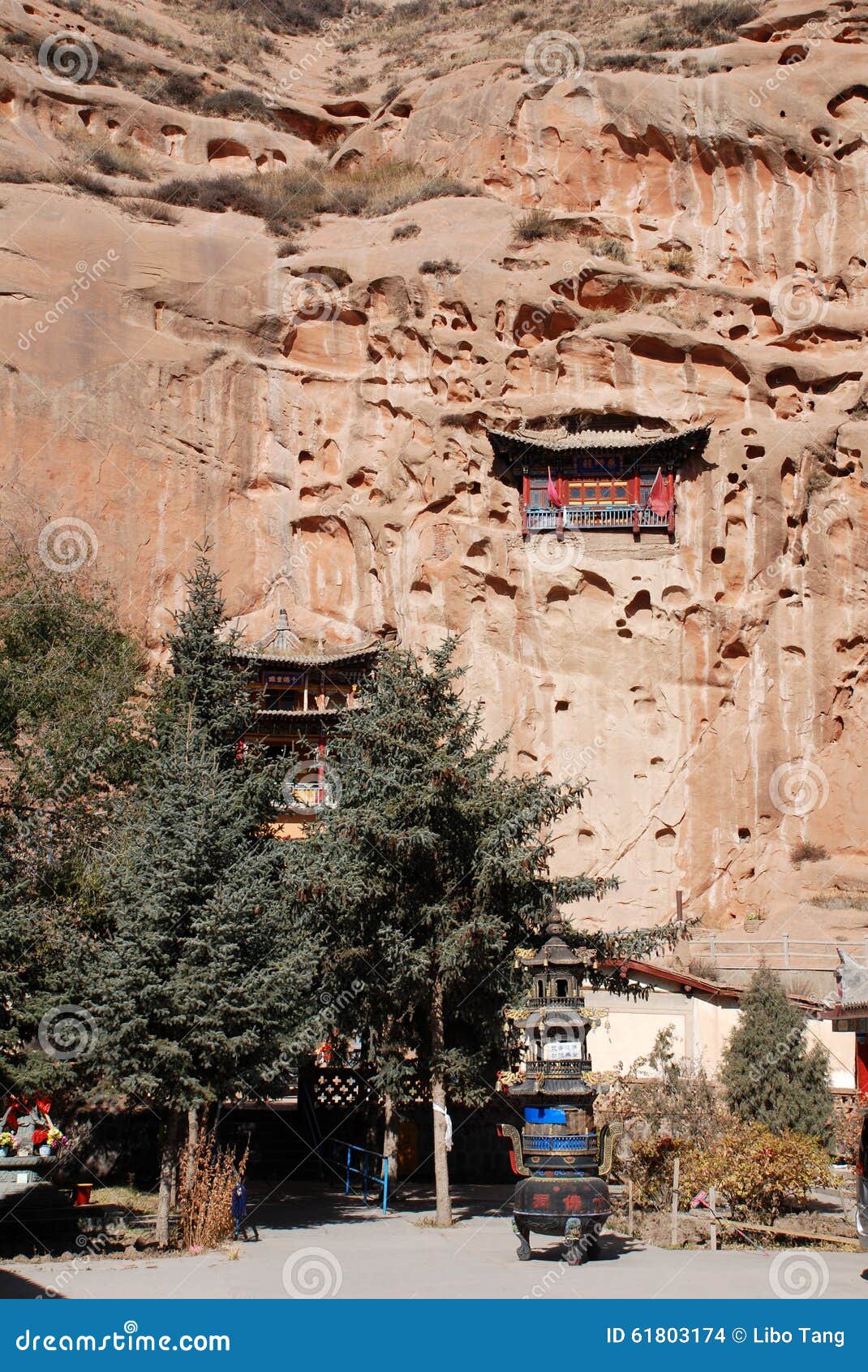 temple built in the rocks