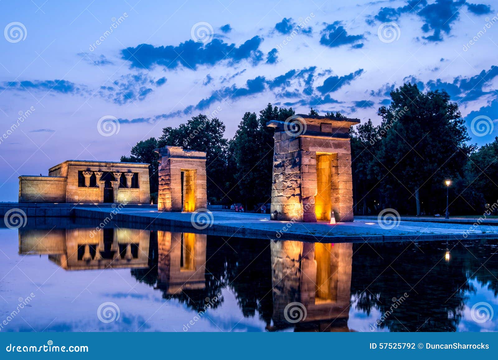 temple of debod, parque del oeste,madrid, spain