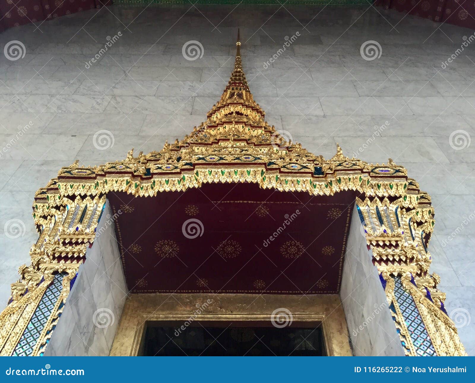 temple door decoration, thailand
