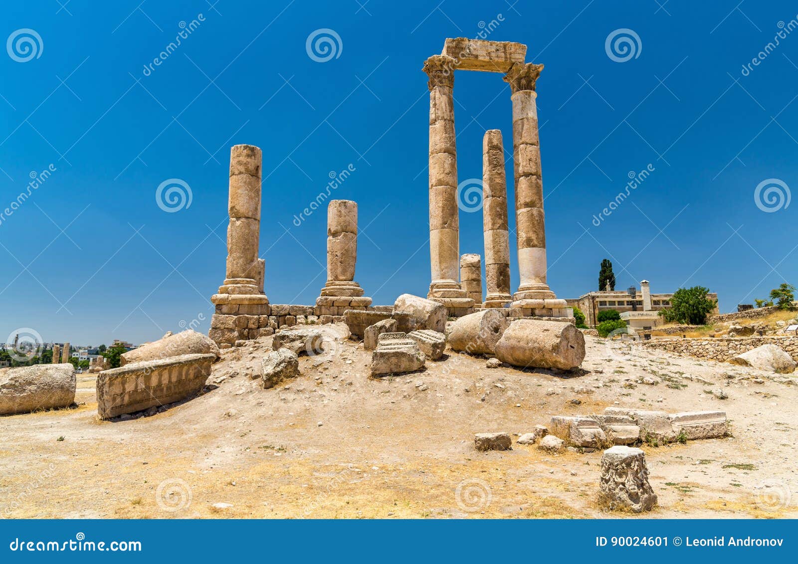 temple of hercules at the amman citadel, jabal al-qal`a