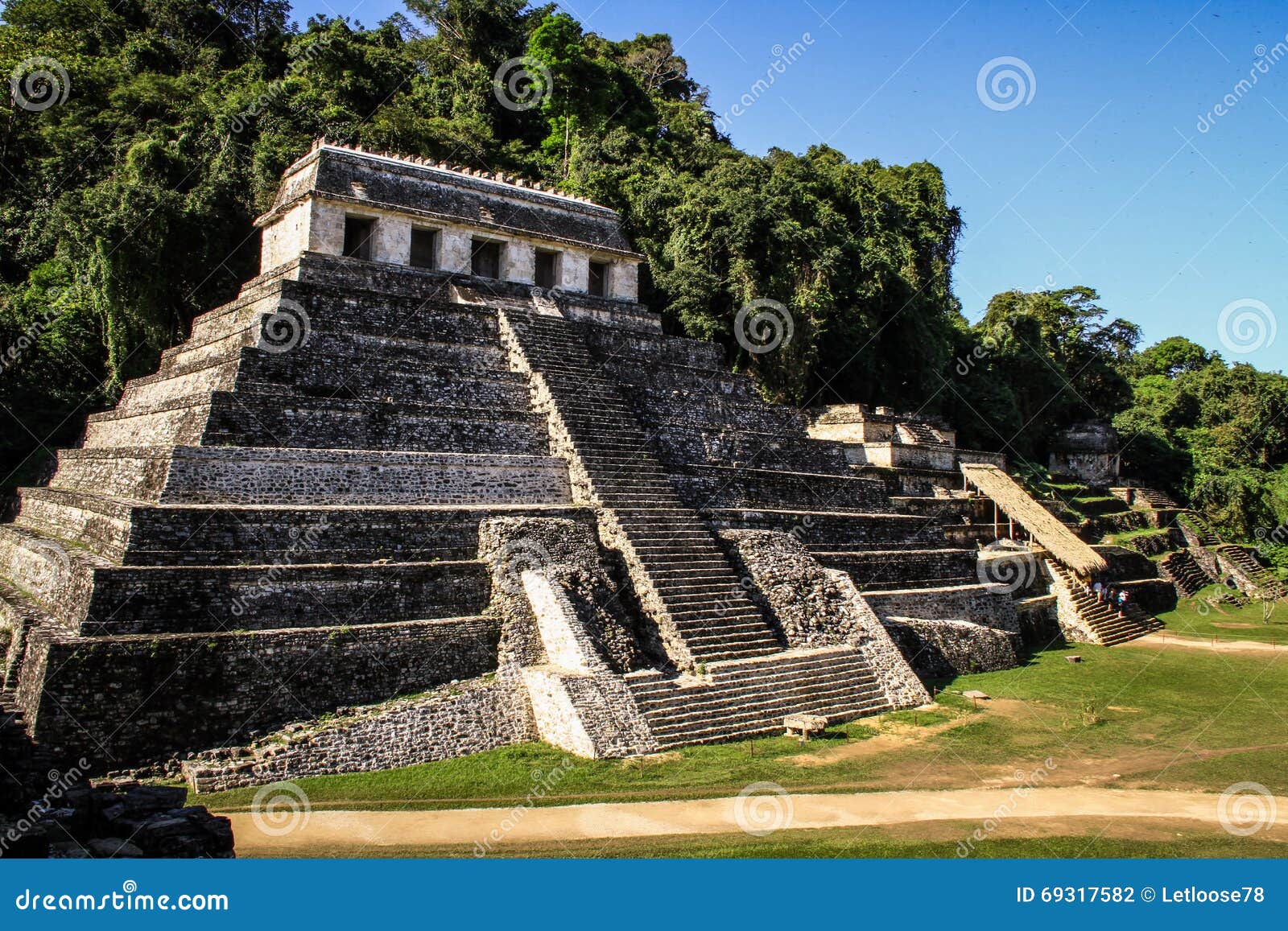 the temple of the inscriptions, palenque, chiapas, mexico