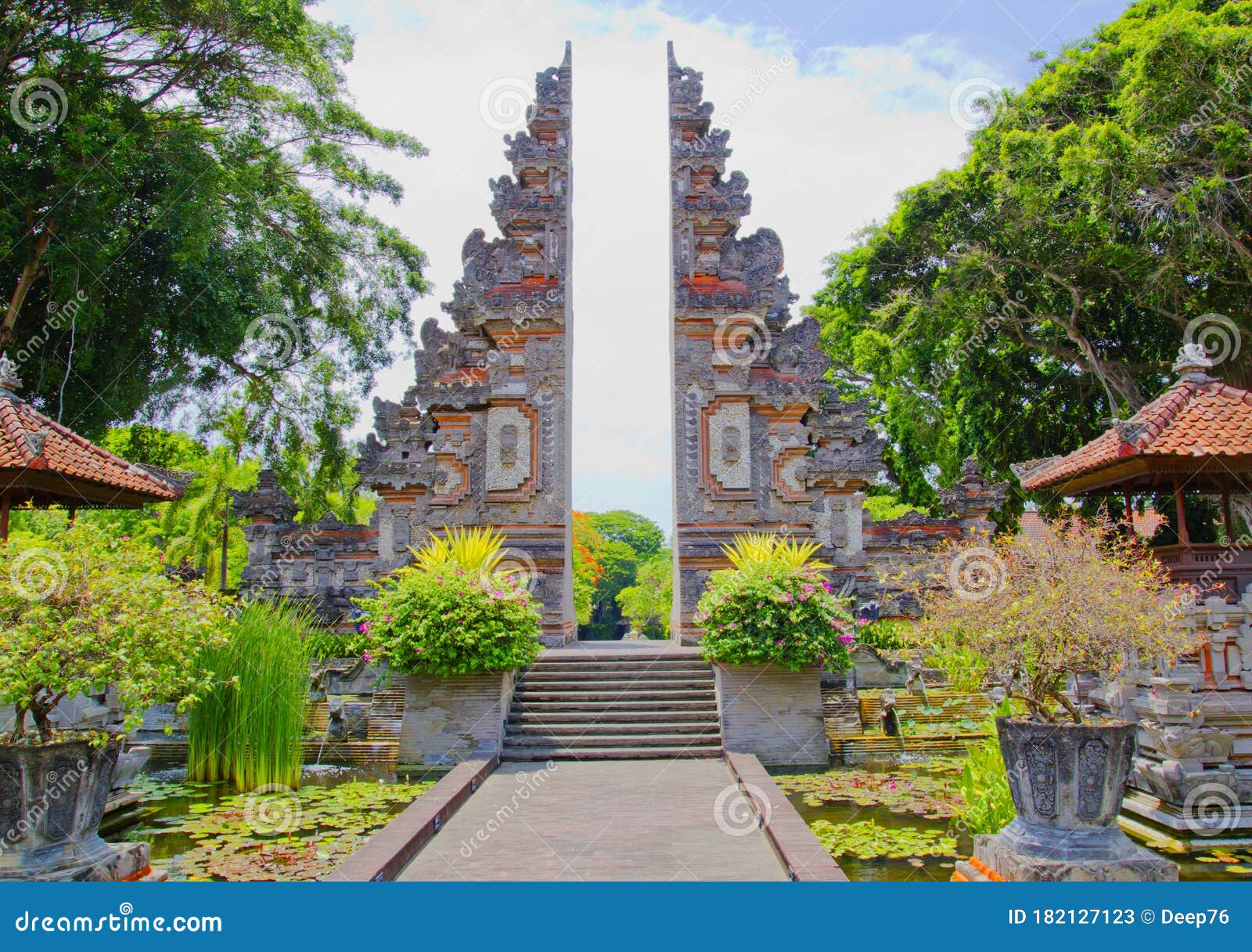 temple in nusa dua  in bali island in  indonesia