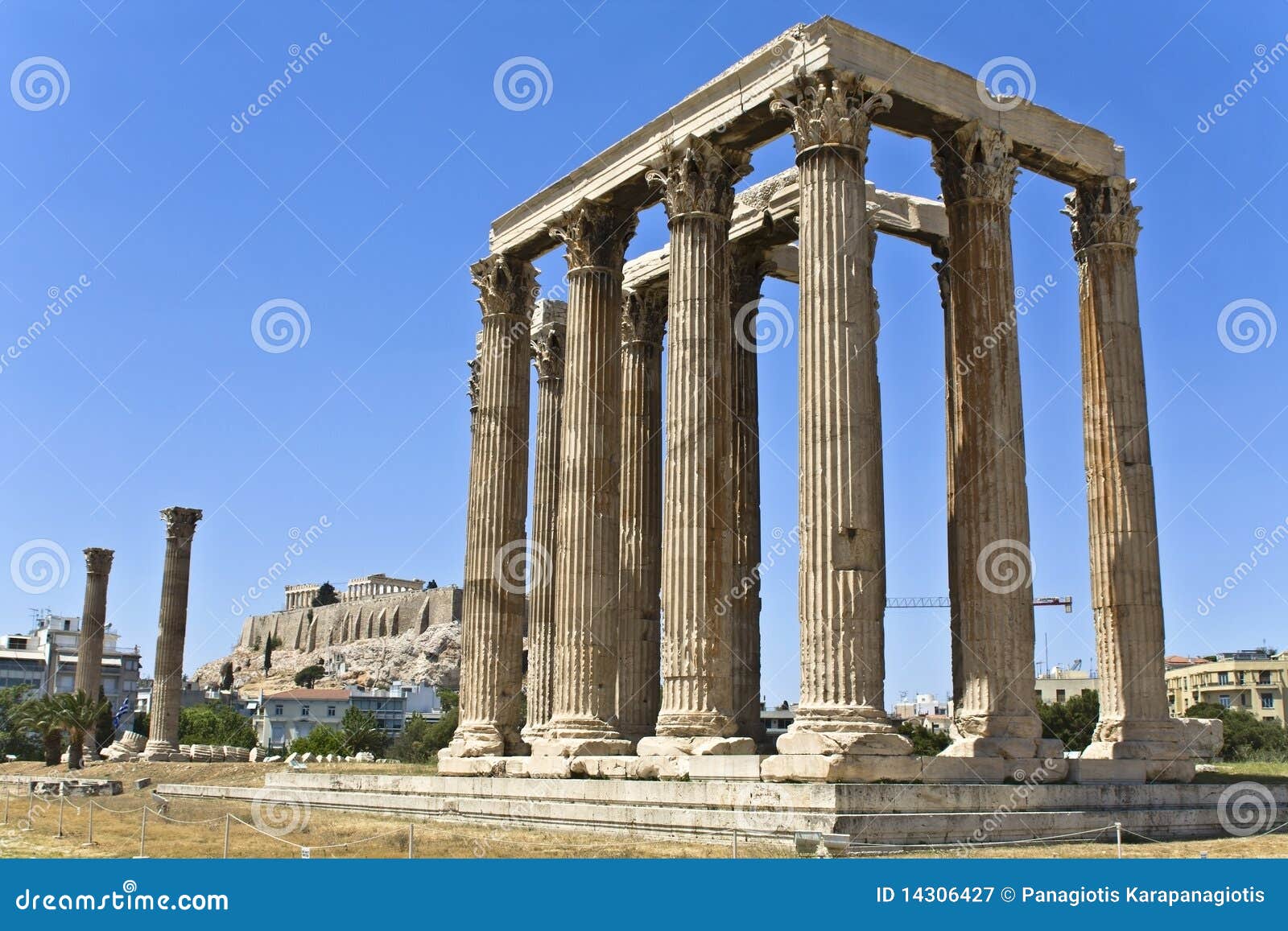 temple of the olympian zeus at athens