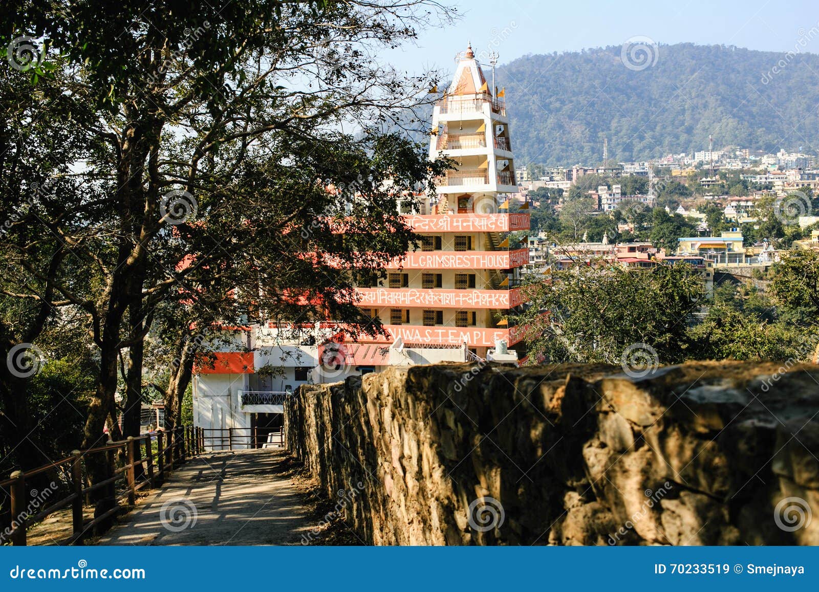 Temple in Rishikesh, India editorial stock image. Image of uttarakhand