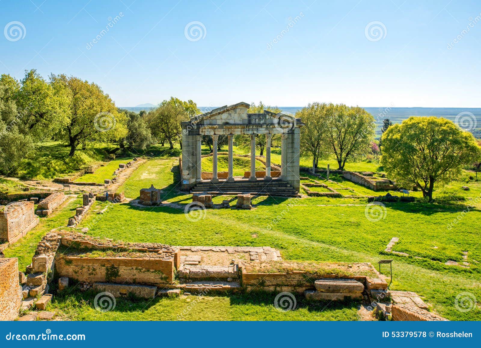 temple ruins in ancient apollonia