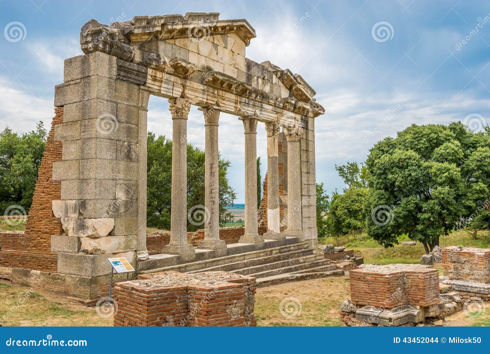 temple ruins in apollonia.