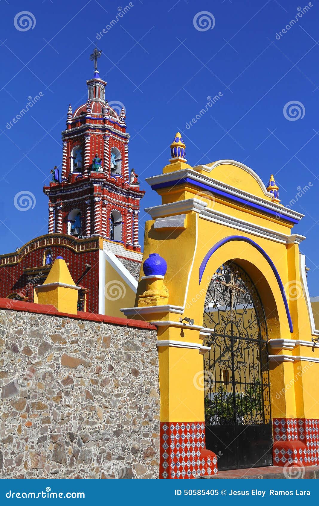 temple of santa maria tonantzintla near cholula puebla iv