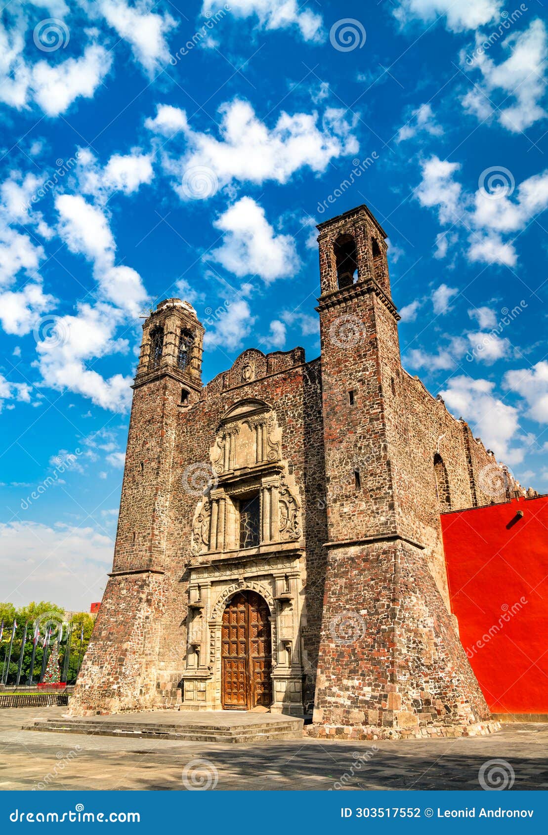 temple of santiago at tlatelolco - mexico city, mexico
