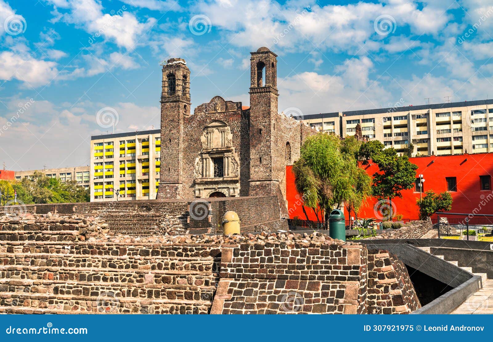 temple of santiago at tlatelolco - mexico city, mexico