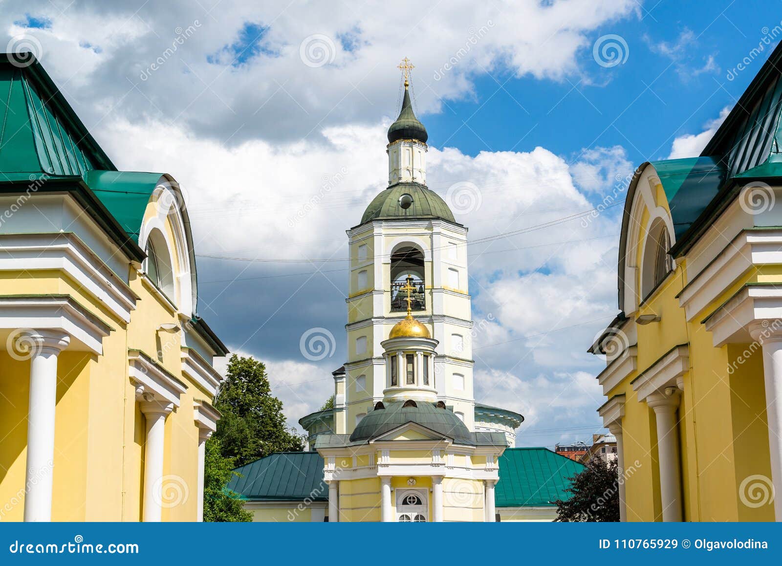 temple of st. philip, metropolitan, in meshchansky sloboda in moscow, russia