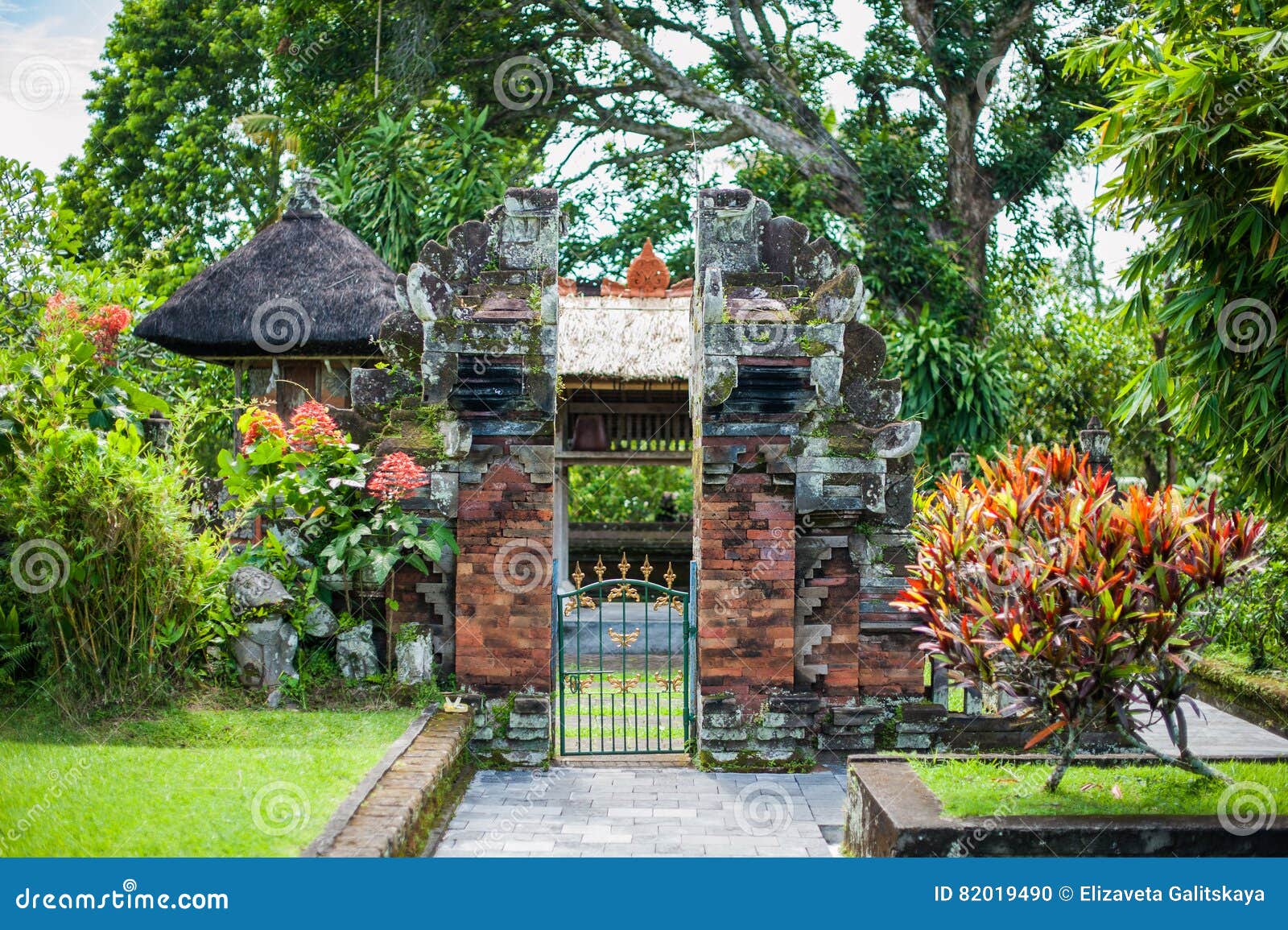 Temple Traditionnel Bali Dinduzm De Balinese Illustration Stock