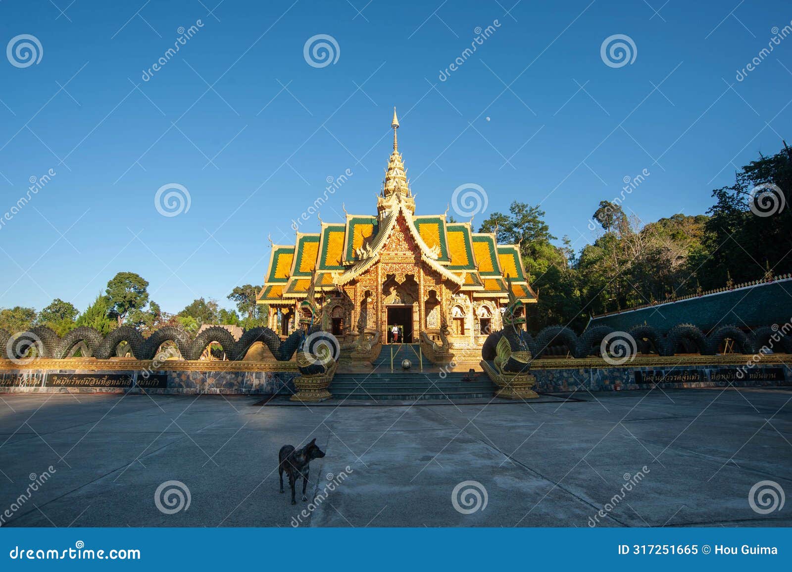 the temple of wat phraphutthabat si roi buddhist temple in chiang mai, thailand
