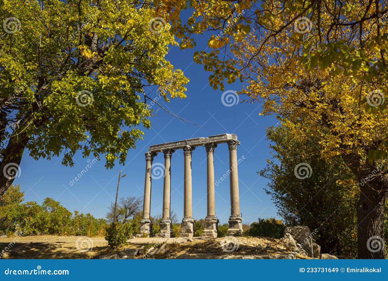the temple of zeus of diokaesareia  uzuncaburc  ancient city in mersin, turkey